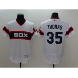 Men Chicago White Sox #35 Frank Thomas Majestic white Flexbase Authentic Cooperstown Player Jersey