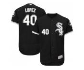 Men Chicago White Sox #40 Reynaldo Lopez Black Flexbase Authentic Collection Stitched MLB Jerseys