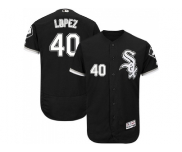 Men Chicago White Sox #40 Reynaldo Lopez Black Flexbase Authentic Collection Stitched MLB Jerseys