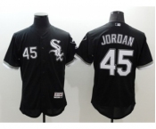 Men Chicago White Sox #45 Jordan Majestic black Flexbase Authentic Collection Player Jersey