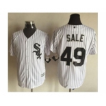 Men Chicago White Sox #49 Chris Sale White 2016 Official Cool Base Jersey