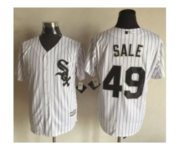 Men Chicago White Sox #49 Chris Sale White 2016 Official Cool Base Jersey