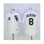 Men Chicago White Sox #8 Bo Jackson Majestic White Flexbase Authentic Collection Player Jersey