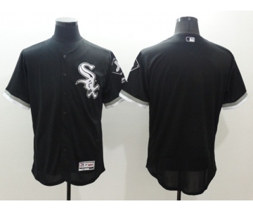 Men Chicago White Sox Black Majestic Black Flexbase Authentic Collection Jersey