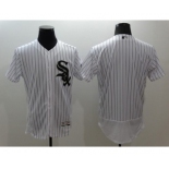 Men Chicago White Sox Black Majestic White Flexbase Authentic Collection Jersey