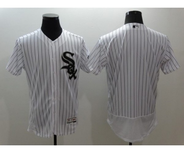 Men Chicago White Sox Black Majestic White Flexbase Authentic Collection Jersey