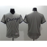 Men Chicago White Sox Blank Majestic Gray Flexbase Authentic Collection Jersey