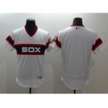 Men Chicago White Sox Blank Majestic white Flexbase Authentic Cooperstown Jersey