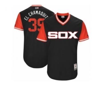 Men's 2017 Little League World Series White Sox #39 Alen Hanson El Chamaquito Black Jersey