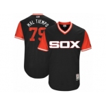 Men's 2017 Little League World Series White Sox Jose Abreu #79 Mal Tiempo Black Jersey