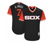 Men's 2017 Little League World Series White Sox Tim Anderson #7 B. Moss Black Jersey