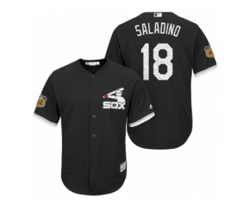 Men's Chicago White Sox #18 Tyler Saladino 2017 Spring Training Flex Base Authentic Collection Stitched Baseball Jersey