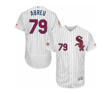 Men's Chicago White Sox #79 Jose Abreu White Stitched 2016 Fashion Stars & Stripes Flex Base Baseball Jersey