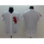 Men's Chicago White Sox Blank Majestic White Fashion Stars & Stripes Flex Base Jersey