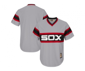 Men's Chicago White Sox Majestic Road Gray Cooperstown Cool Base Jersey