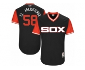 Men's Chicago White Sox Miguel Gonzalez #58 El Jalisciense Majestic Black 2017 Players Weekend Authentic Jersey