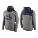 Men's Chicago White Sox Nike Gray Cooperstown Collection Hybrid Pullover Hoodie