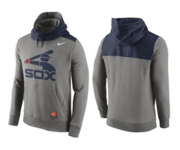 Men's Chicago White Sox Nike Gray Cooperstown Collection Hybrid Pullover Hoodie