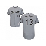 Men's Majestic Chicago White Sox #13 Ozzie Guillen Grey Flexbase Authentic Collection MLB Jersey