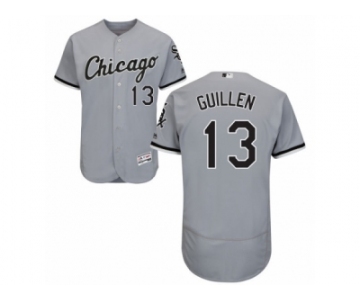 Men's Majestic Chicago White Sox #13 Ozzie Guillen Grey Flexbase Authentic Collection MLB Jersey