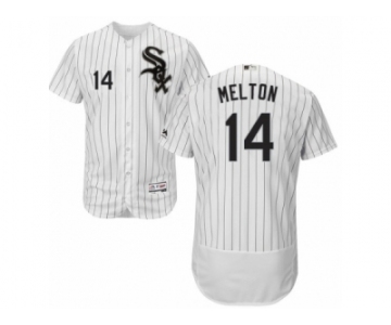 Men's Majestic Chicago White Sox #14 Bill Melton White Black Flexbase Authentic Collection MLB Jersey