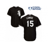 Men's Majestic Chicago White Sox #15 Brett Lawrie Replica Black Alternate Home Cool Base MLB Jersey