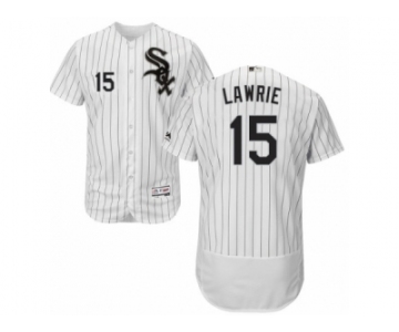 Men's Majestic Chicago White Sox #15 Brett Lawrie White Black Flexbase Authentic Collection MLB Jersey