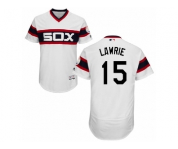 Men's Majestic Chicago White Sox #15 Brett Lawrie White Flexbase Authentic Collection MLB Jersey