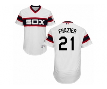 Men's Majestic Chicago White Sox #21 Todd Frazier White Flexbase Authentic Collection MLB Jersey