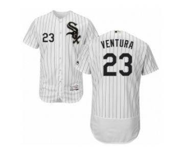 Men's Majestic Chicago White Sox #23 Robin Ventura White Black Flexbase Authentic Collection MLB Jersey