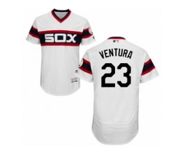 Men's Majestic Chicago White Sox #23 Robin Ventura White Flexbase Authentic Collection MLB Jersey