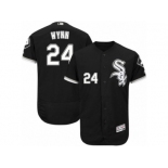 Men's Majestic Chicago White Sox #24 Early Wynn Black Flexbase Authentic Collection MLB Jersey