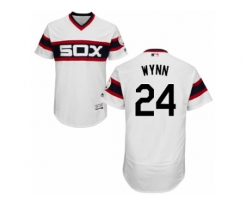 Men's Majestic Chicago White Sox #24 Early Wynn White Flexbase Authentic Collection MLB Jersey