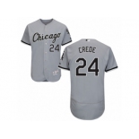 Men's Majestic Chicago White Sox #24 Joe Crede Grey Flexbase Authentic Collection MLB Jersey