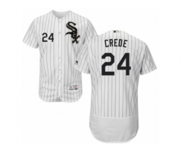 Men's Majestic Chicago White Sox #24 Joe Crede White Black Flexbase Authentic Collection MLB Jersey