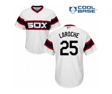 Men's Majestic Chicago White Sox #25 Adam LaRoche Authentic White 2013 Alternate Home Cool Base MLB Jersey