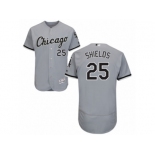 Men's Majestic Chicago White Sox #25 James Shields Grey Flexbase Authentic Collection MLB Jersey