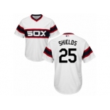 Men's Majestic Chicago White Sox #25 James Shields Replica White 2013 Alternate Home Cool Base MLB Jersey