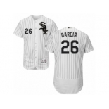 Men's Majestic Chicago White Sox #26 Avisail Garcia White Black Flexbase Authentic Collection MLB Jersey