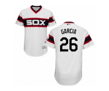 Men's Majestic Chicago White Sox #26 Avisail Garcia White Flexbase Authentic Collection MLB Jersey