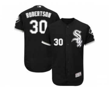 Men's Majestic Chicago White Sox #30 David Robertson Black Flexbase Authentic Collection MLB Jersey