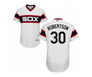 Men's Majestic Chicago White Sox #30 David Robertson White Flexbase Authentic Collection MLB Jersey