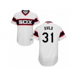 Men's Majestic Chicago White Sox #31 Alex Avila White Flexbase Authentic Collection MLB Jersey