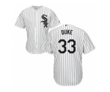 Men's Majestic Chicago White Sox #33 Zach Duke Authentic White Home Cool Base MLB Jersey