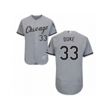 Men's Majestic Chicago White Sox #33 Zach Duke Grey Flexbase Authentic Collection MLB Jersey