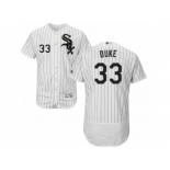 Men's Majestic Chicago White Sox #33 Zach Duke White Black Flexbase Authentic Collection MLB Jersey