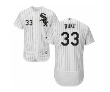 Men's Majestic Chicago White Sox #33 Zach Duke White Black Flexbase Authentic Collection MLB Jersey