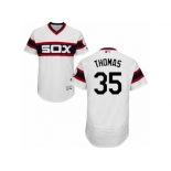 Men's Majestic Chicago White Sox #35 Frank Thomas White Flexbase Authentic Collection MLB Jersey