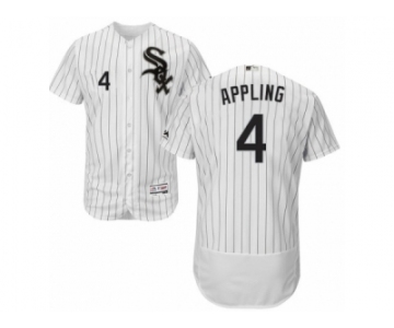 Men's Majestic Chicago White Sox #4 Luke Appling White Black Flexbase Authentic Collection MLB Jersey