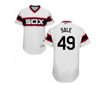 Men's Majestic Chicago White Sox #49 Chris Sale White Flexbase Authentic Collection MLB Jersey